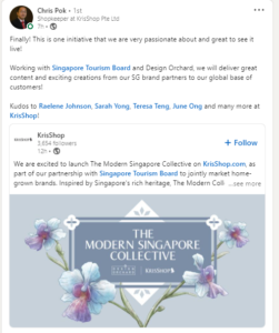 Krisshop Partners With Singapore Tourism Board To Extend Reach Of