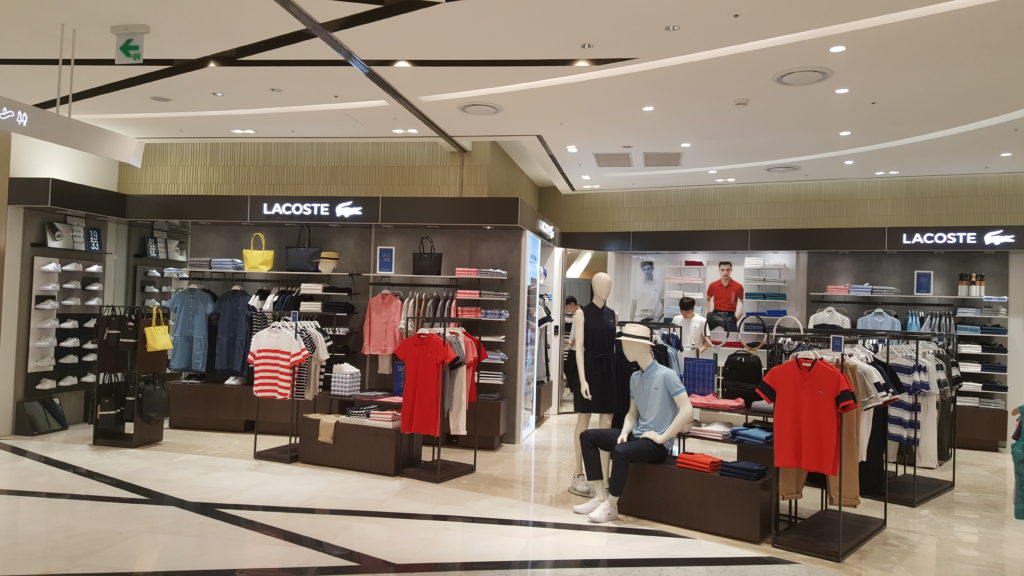 Lacoste opens 38sq m store at Lotte 