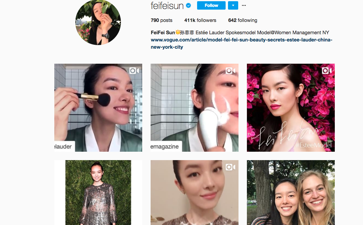 Estée Lauder Names Fei Fei Its New Global Spokesmodel