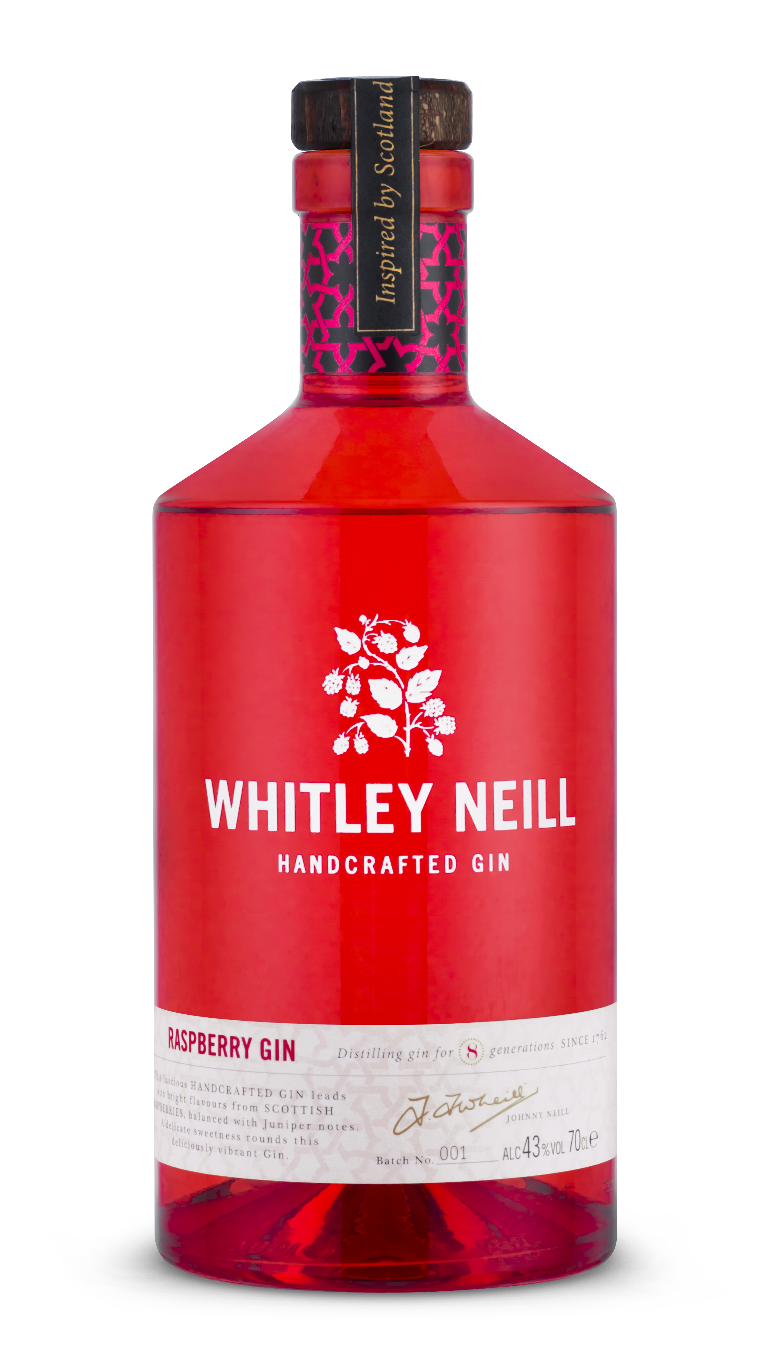 Whitley. Whitley Neill Raspberry Gin 70cl.. Джин 