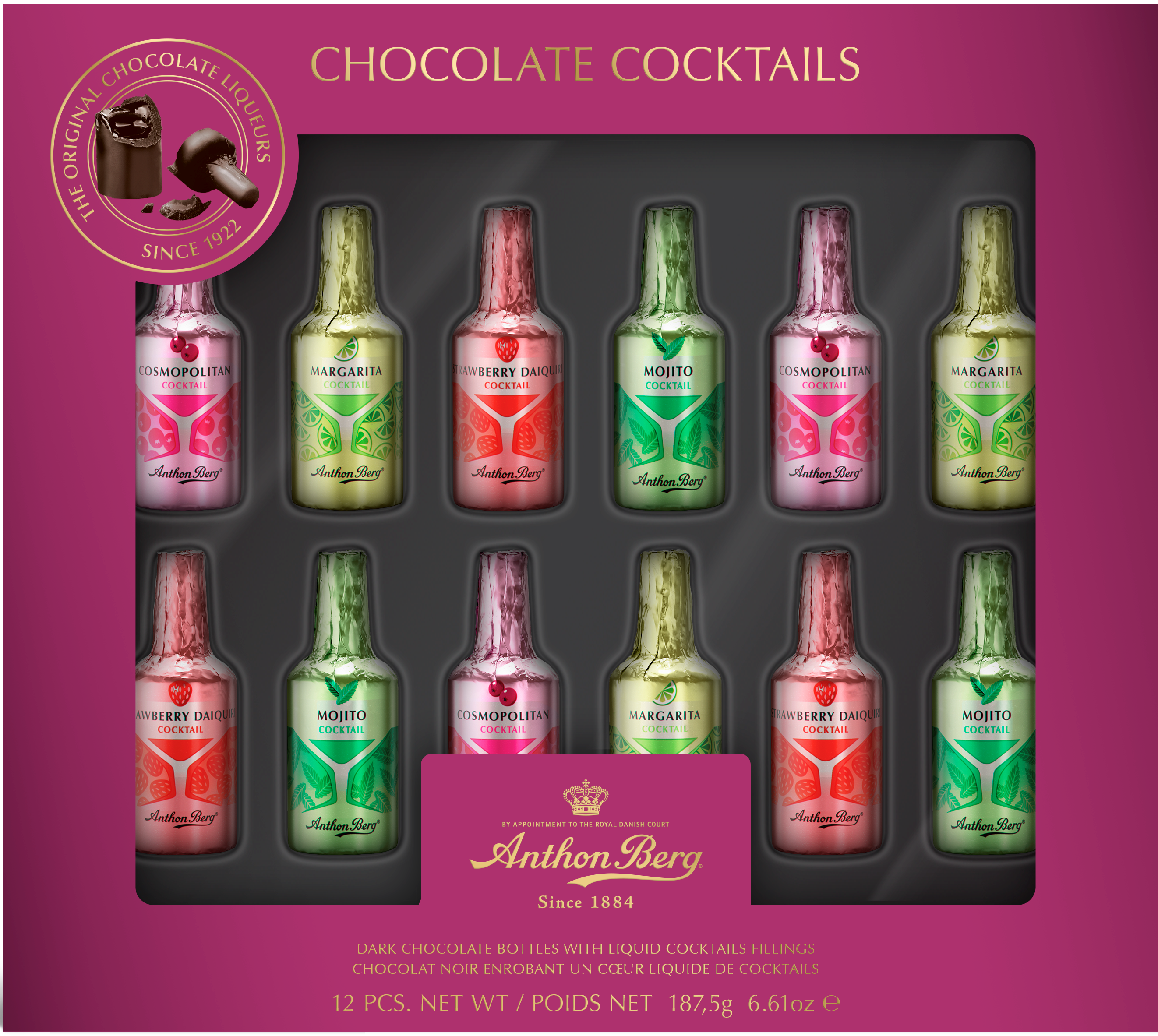 Anthon Berg 12-Piece Liqueur Filled Chocolates Gift Box