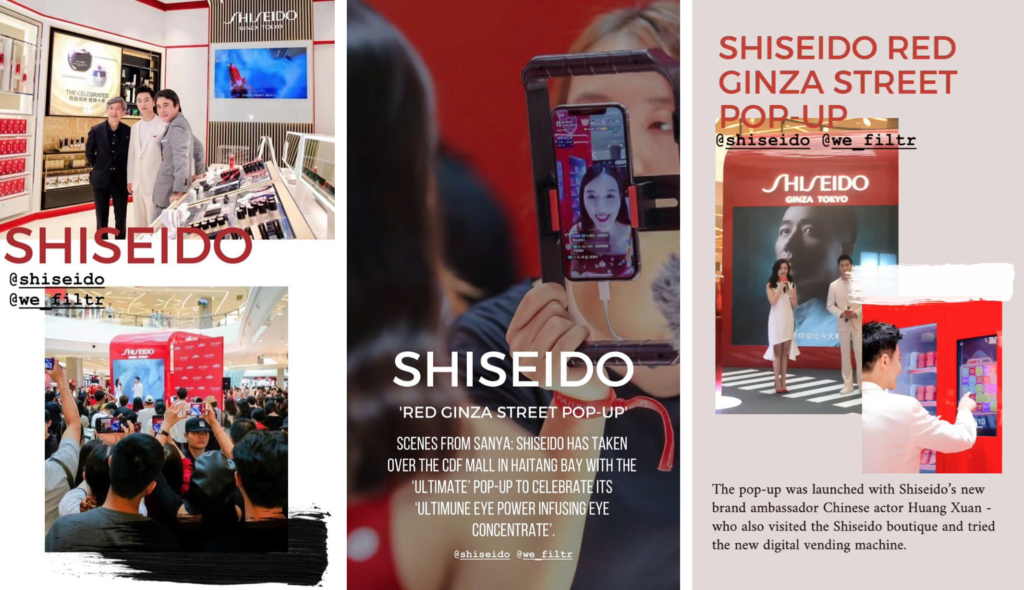 Shiseido Walks The Walk With Red Ginza Street Pop Up In Haitang Bay The Moodie Davitt Report The Moodie Davitt Report