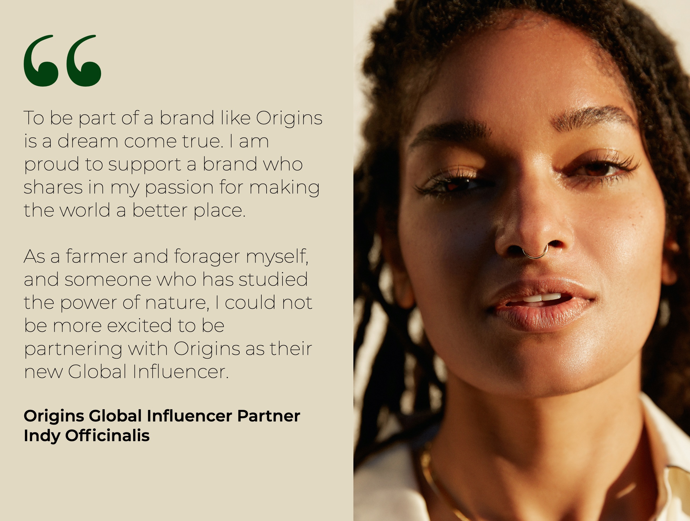 Origins names Indy Officinalis as Global Influencer Partner : The ...