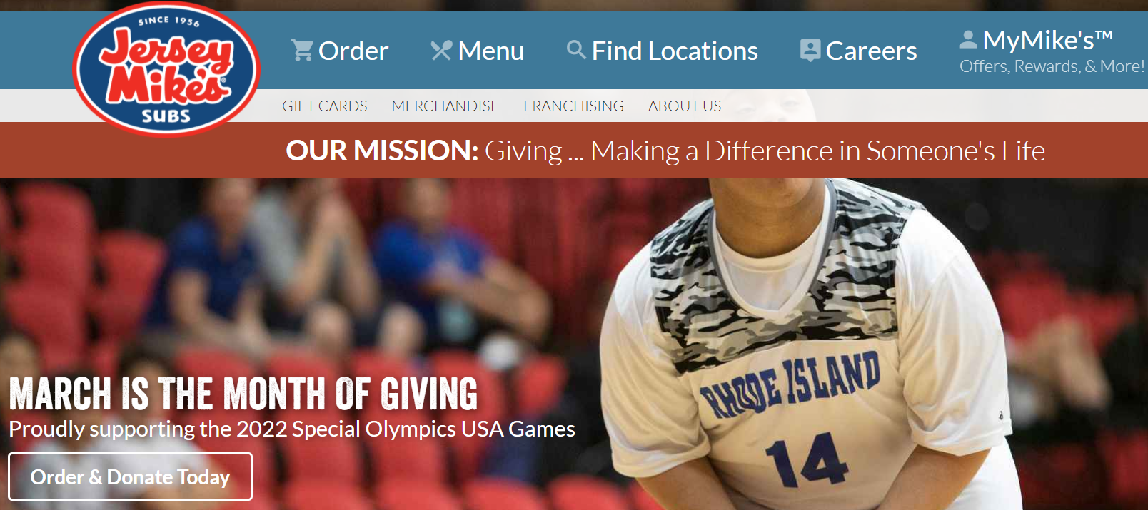 Jersey Mike's for Special Olympics USA Games, United States of America