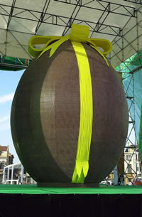 The Guinness Book of World Records has officially approved Guylian’s attempt to build the world's largest chocolate Easter egg. The edible egg is over 8m high and weighs 1,950kg