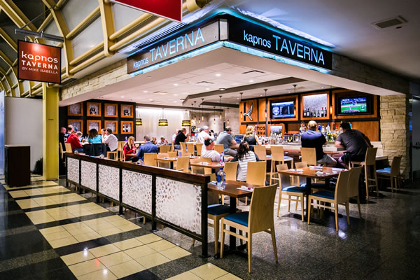 Kapnos Taverna offers a flavour of the Greek coast to travellers at Reagan National