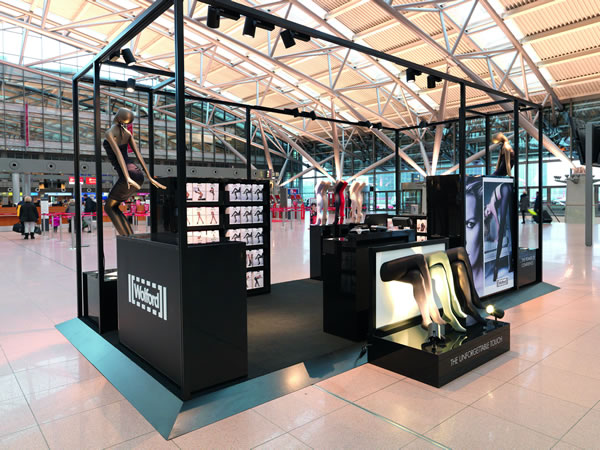 Wolford pops up with latest tights collection at Frankfurt Airport