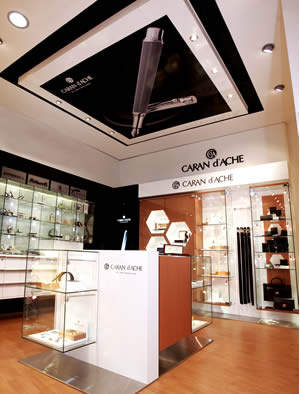 The first Caran d'Ache shop-in-shop in travel retail at Zurich-Kloten Airport