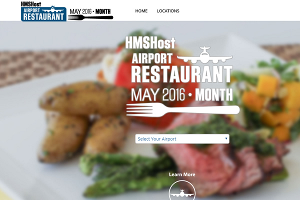 Each dish on the Airport Restaurant Month menu is presented in the style of streetside dining