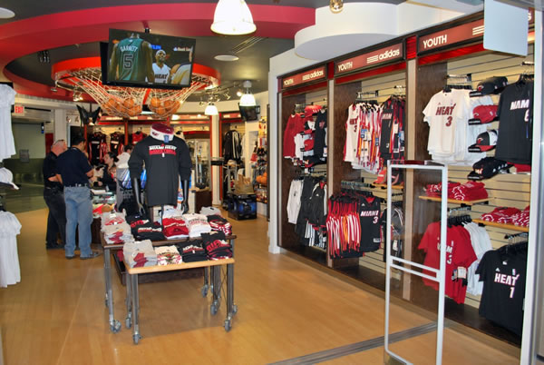 The Heat goes on in Miami as NBA team's first airport store opens ...