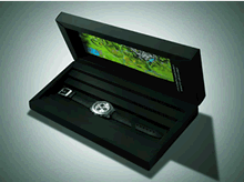 The Pheidippides Marathon watch packaging