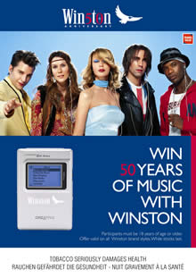 Winston celebrates 50th anniversary with Europe-wide promotion – 07/07/2004  : Moodie Davitt Report
