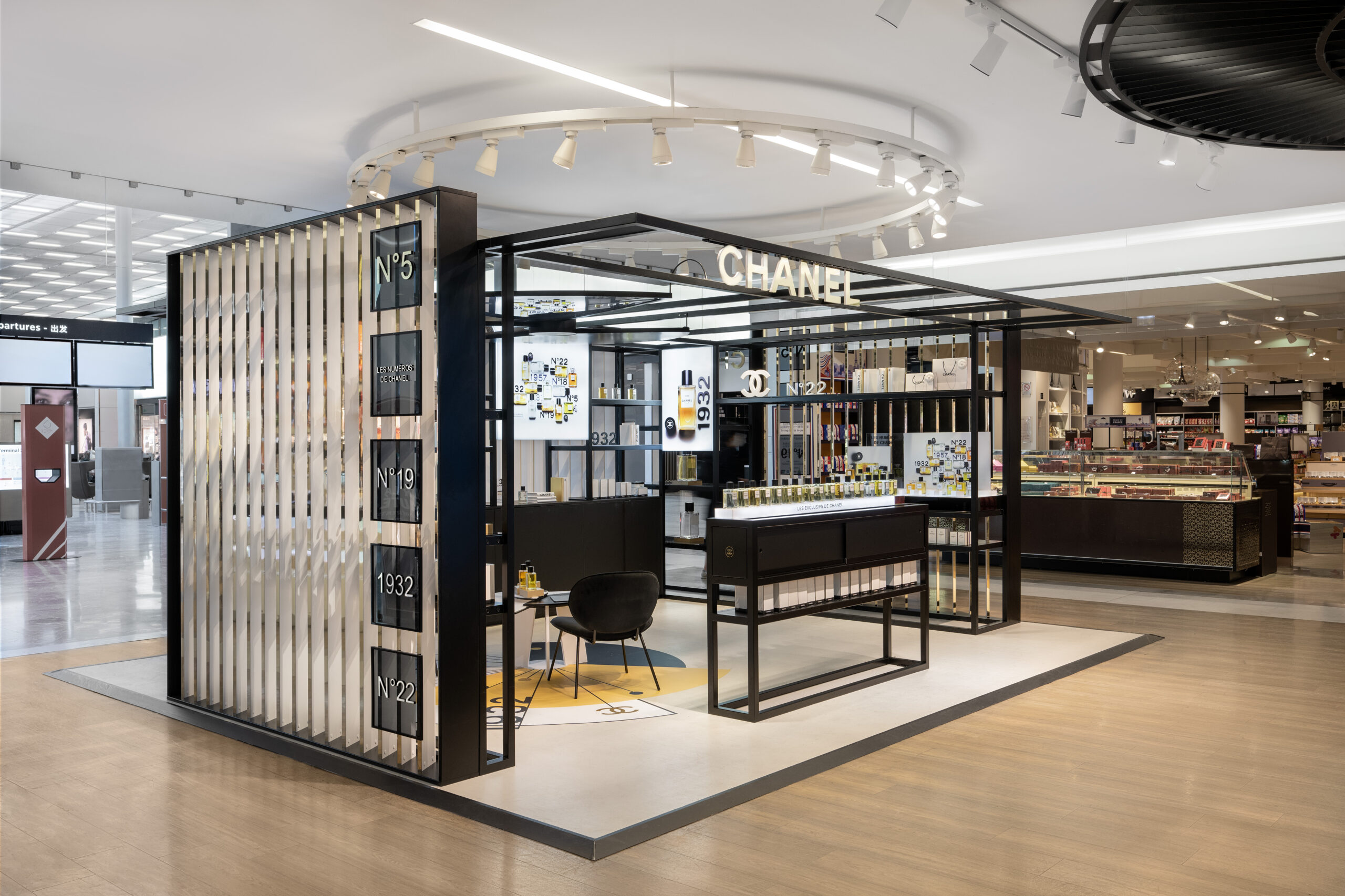 Les Numeros de Chanel range comes alive at Paris Charles de Gaulle