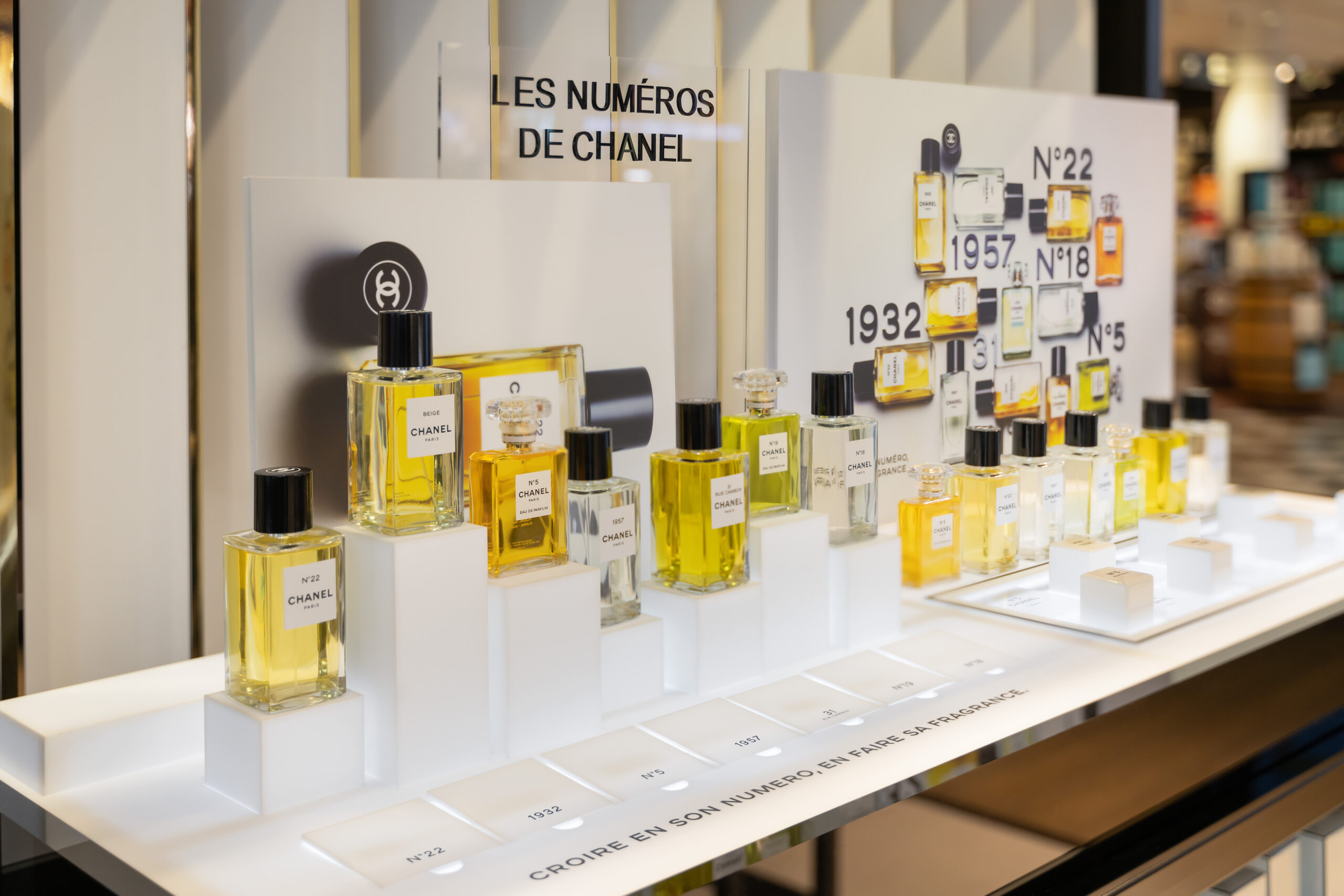 Les Numeros de Chanel range comes alive at Paris Charles de Gaulle