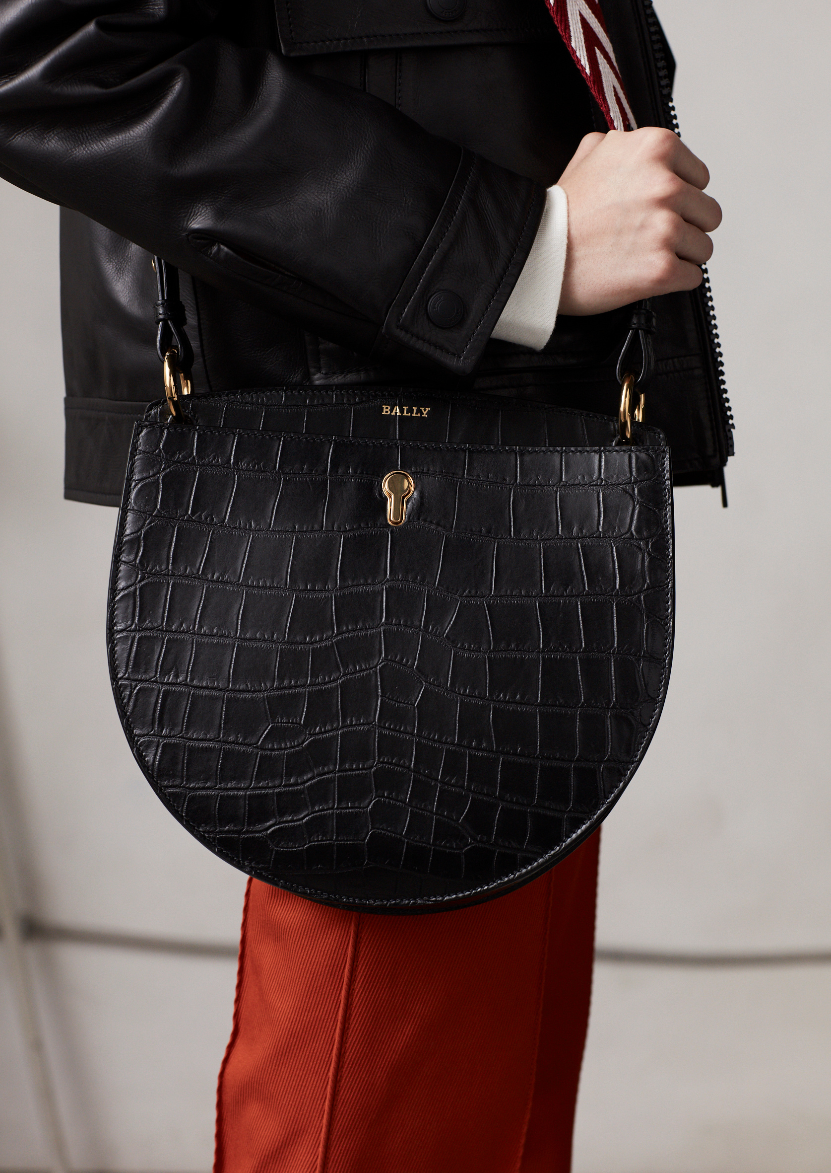 Bally womenswear autumn/winter 2018-19 Cecyle handbag black python