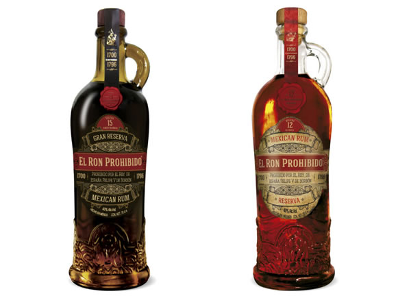 (Left): El Ron Prohibido 15 (Gran Reserva): an "exotic" Mexican rum. (Right): El Ron Prohibido: An "out of the ordinary" Mexican rum.