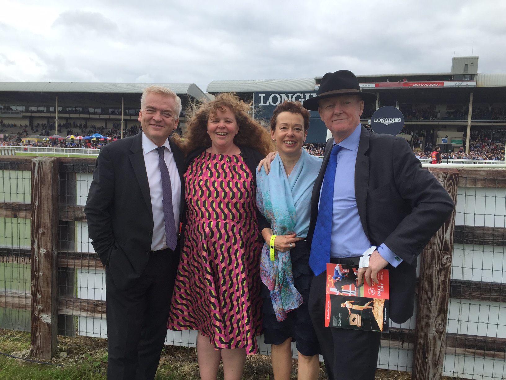 A dash of style: Guests at the Dubai Duty Free Irish Open included (l-r) David Spillane, Michelle Davitt, Isobel Spillane and Martin Moodie