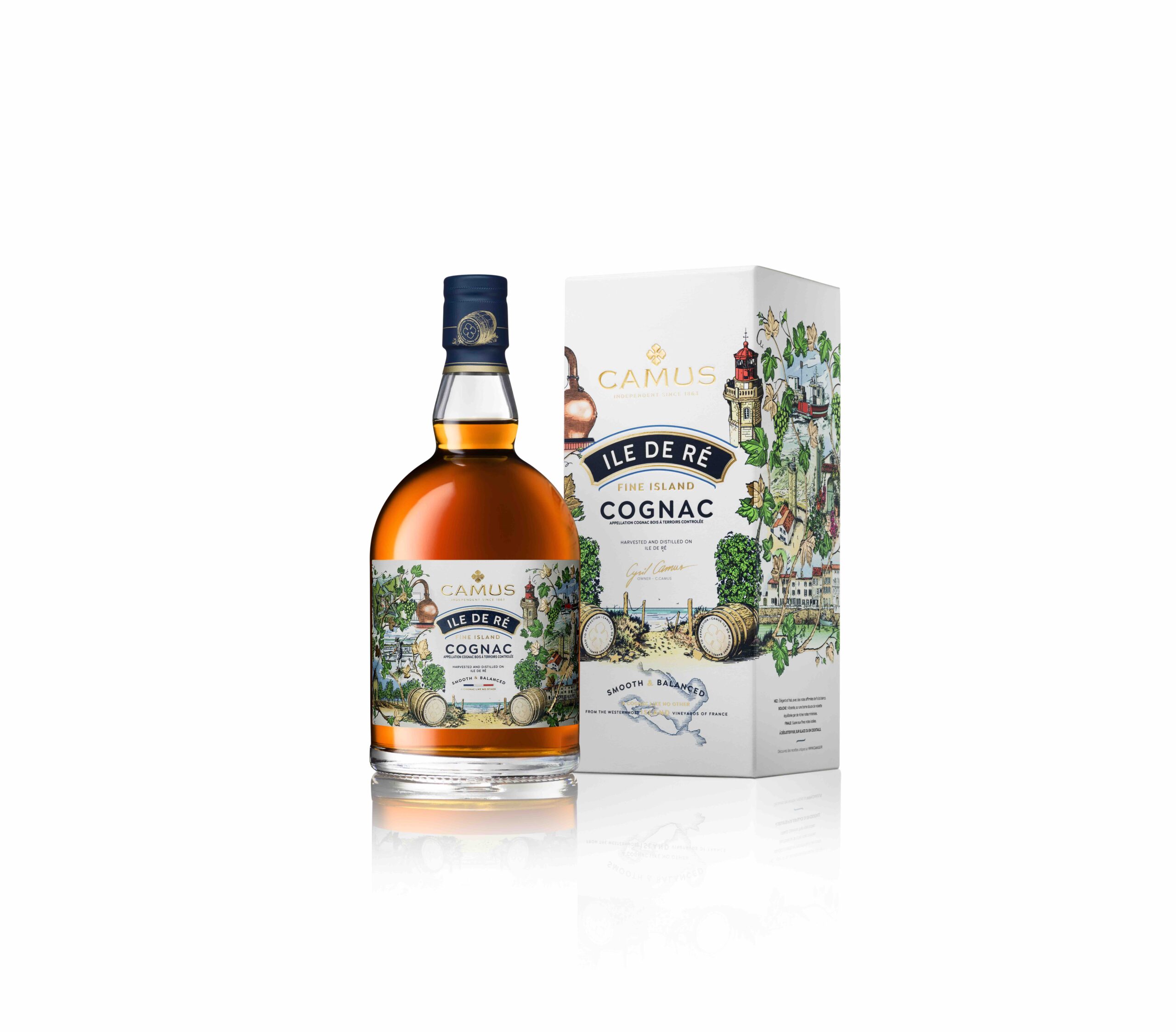 Camus Cognac redesigns Île de Ré Fine Island expression : Moodie