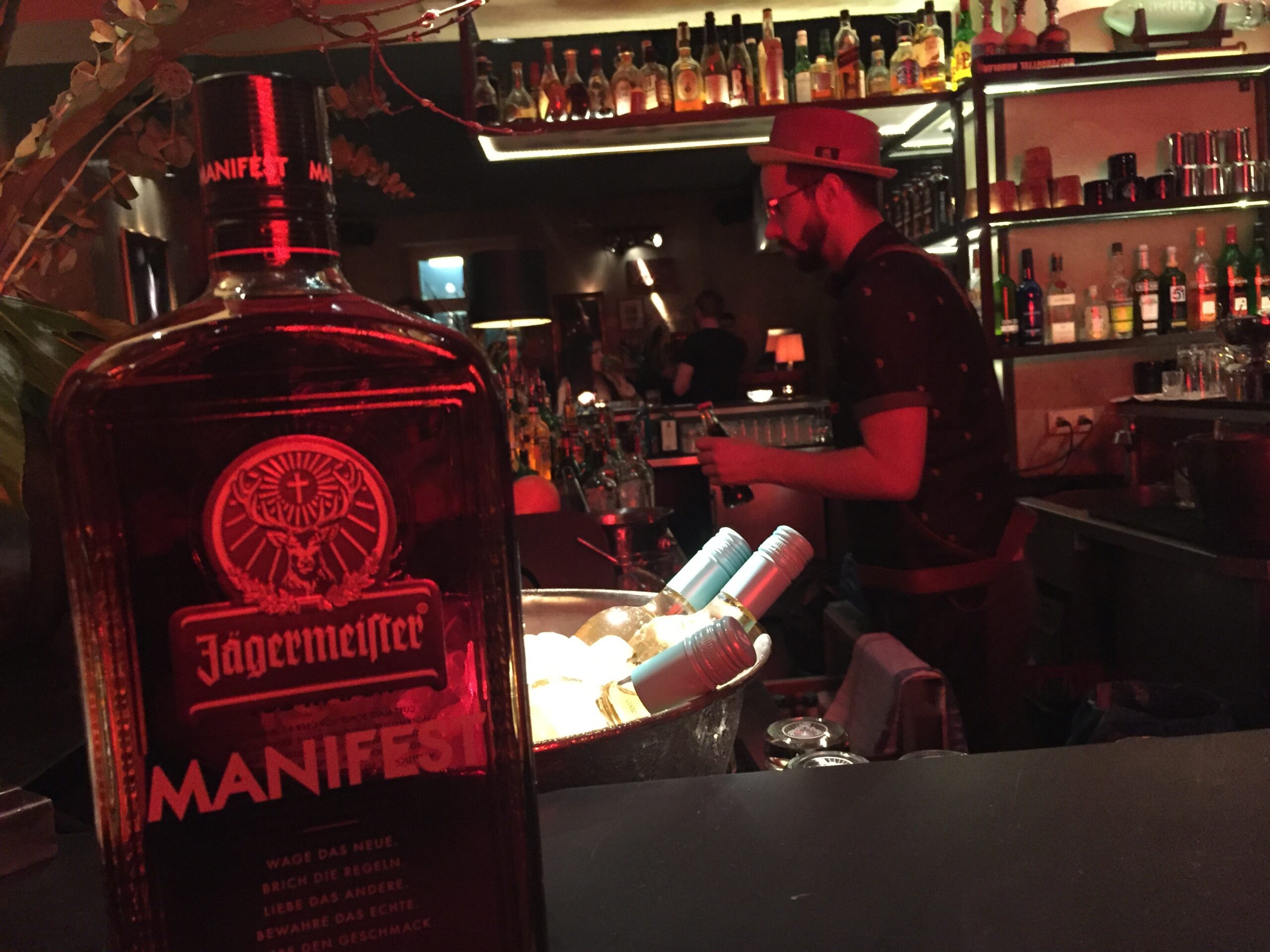 Jager at the bar