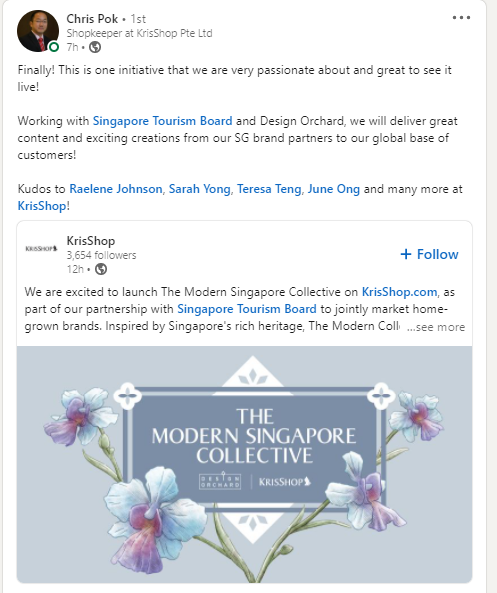 KrisShop partners with Singapore Tourism Board to extend reach of