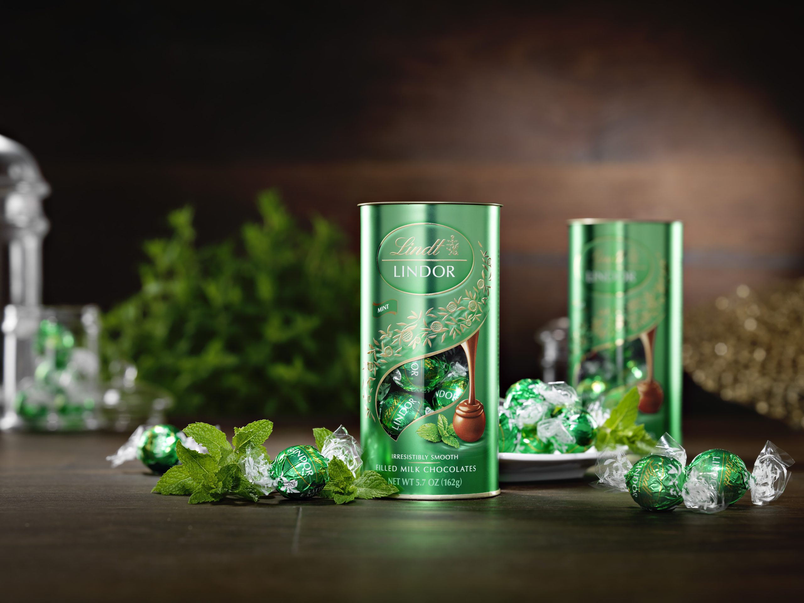 lindor mint flavour chocolate truffles