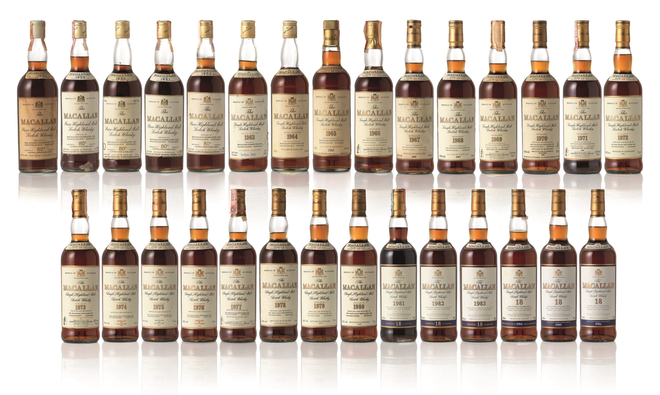 Le Clos Macallan Vertical sale - all bottles