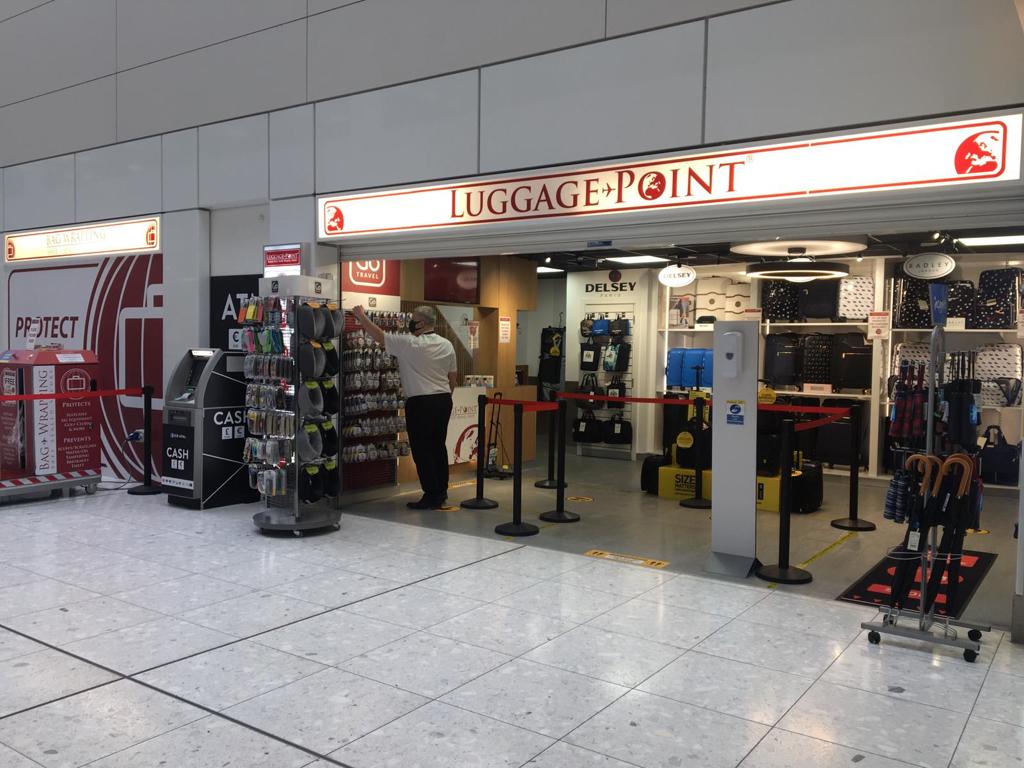 Luggage point store glasgow airport