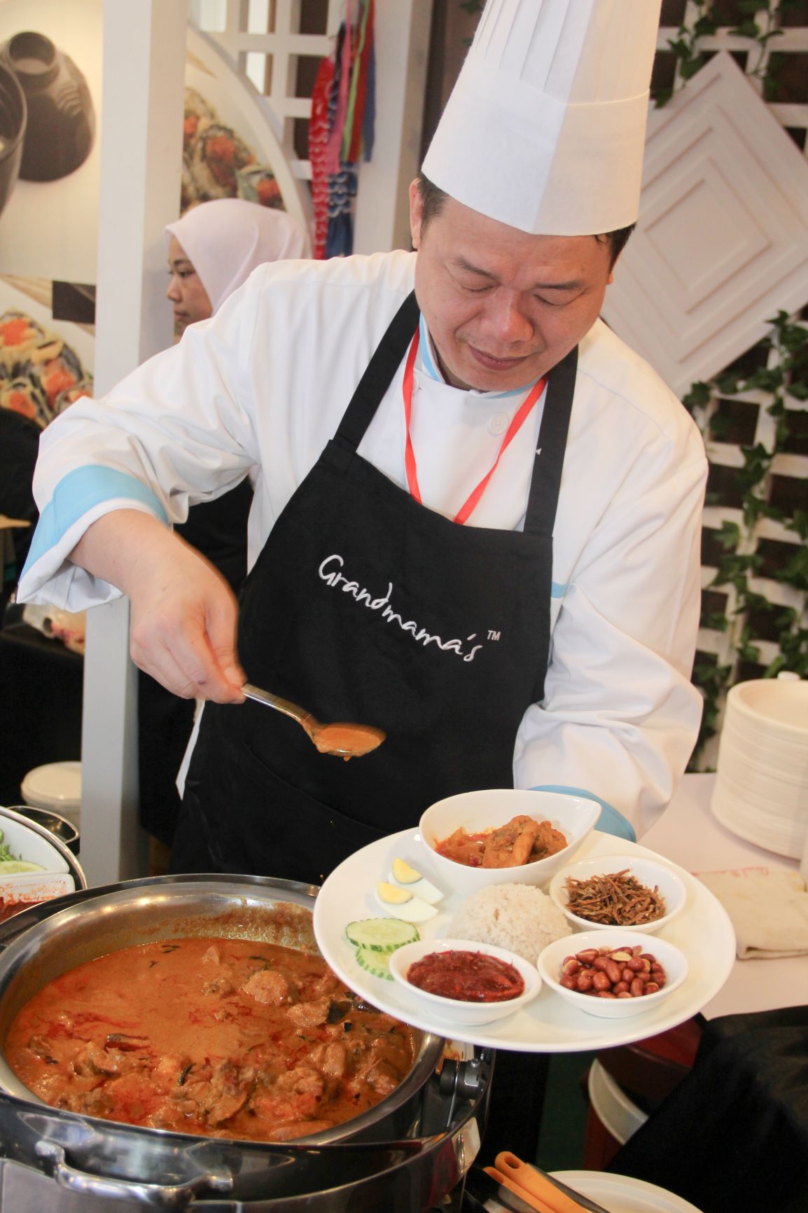 chef from Grandmama's at KLIA at the MIGF 2018