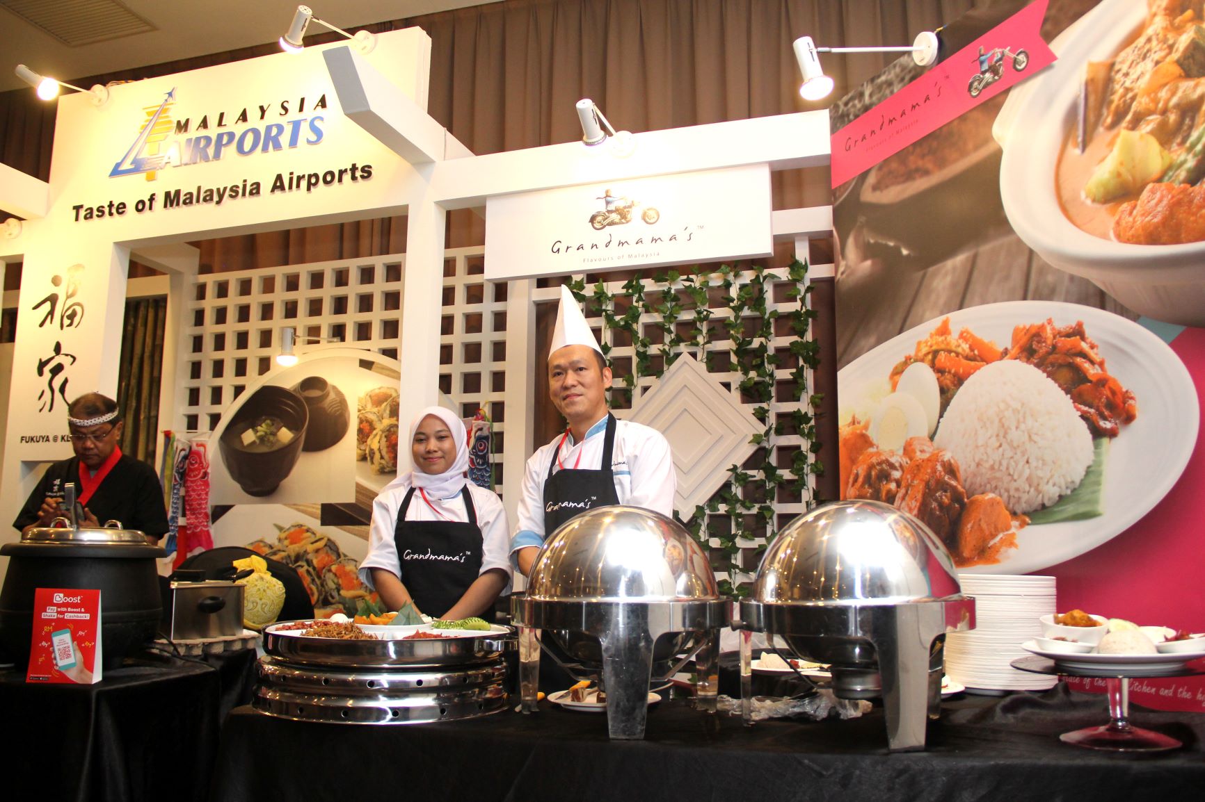 chefs from Grandmama's at KLIA at the MIGF 2018