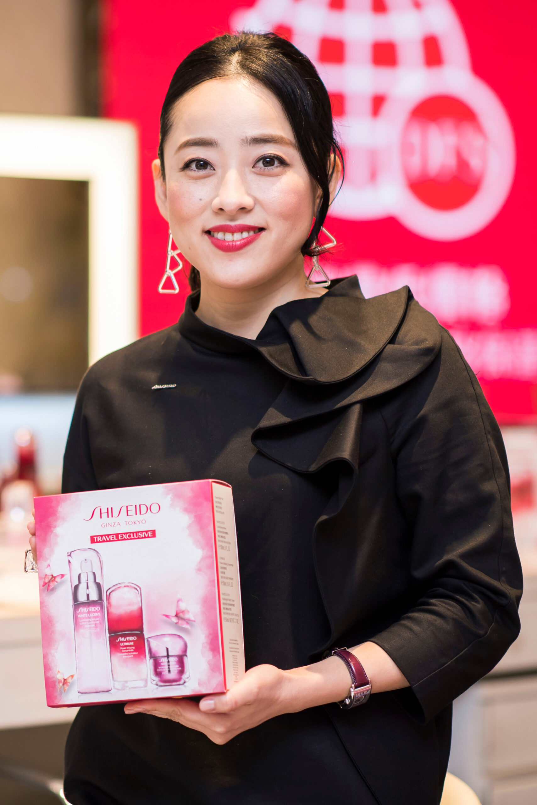 SHISEIDO Top Beauty Specialist Mika Kadoya is invited to perform skincare and makeup demonstration for the first time at the DFS & SHISEIDO event at T Galleria Beauty by DFS in Causeway Bay on 16 February 2017 in Hong Kong, China. Photo by Victor Fraile / studioEAST