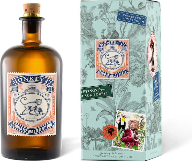 Pernod Ricard GTR launches Heinemann travel retail-exclusive Monkey 47's  'Traveller's Compendium' gin pack : Moodie Davitt Report