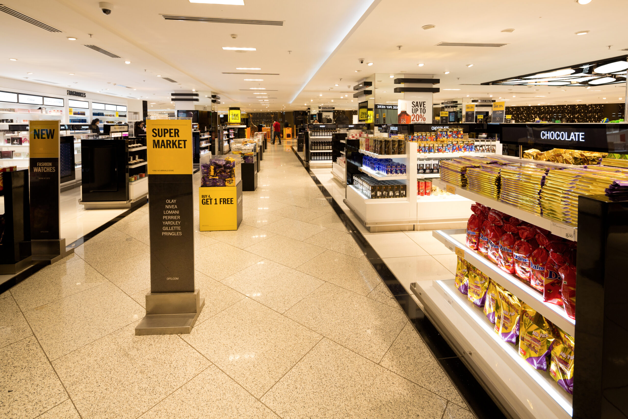 Mumbai Duty Free arrivals store