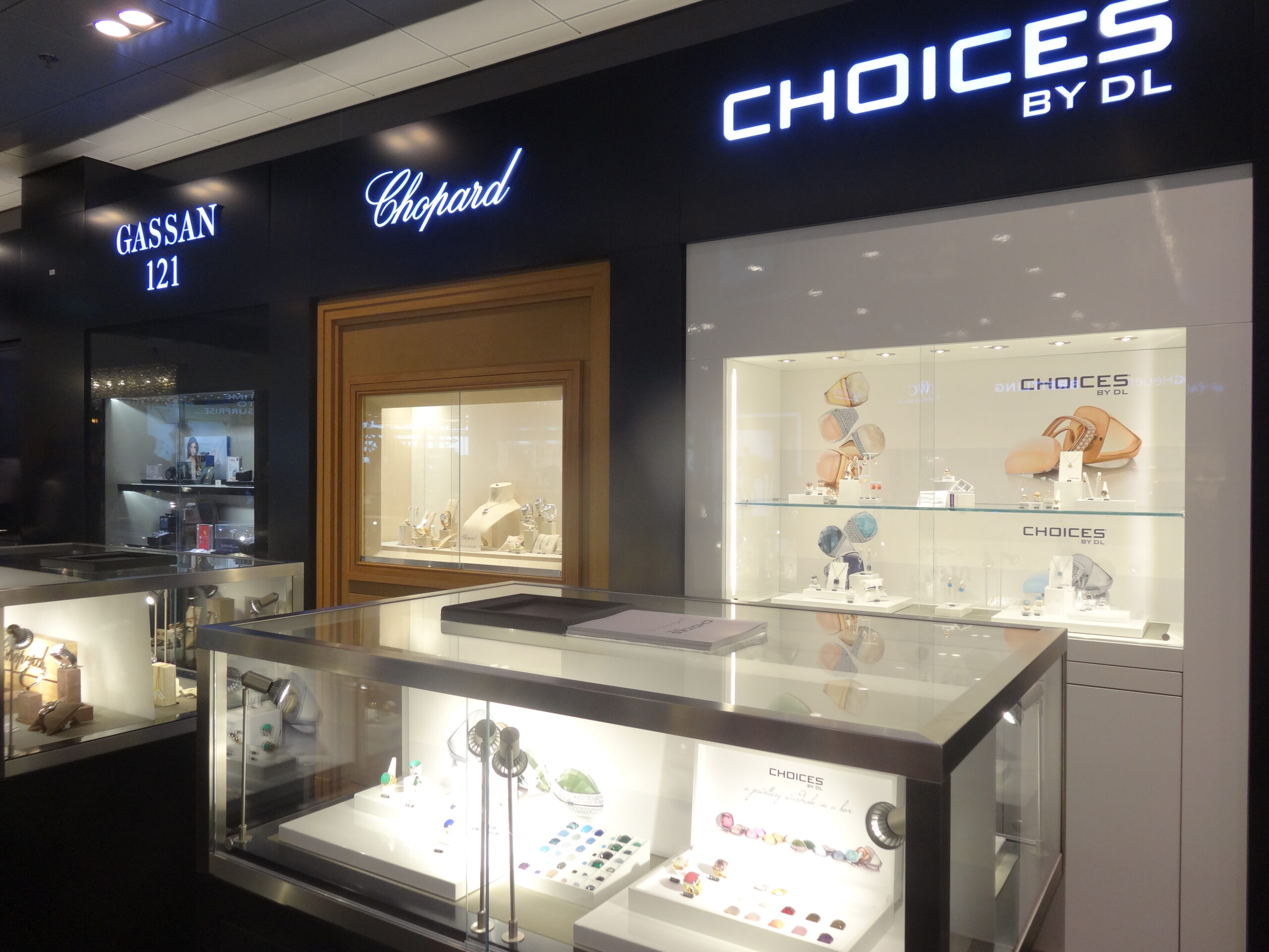 Adding a brilliant shine: Diamonds from Gassan 121, Chopard and Choices by DL are key features of the new Gassan store