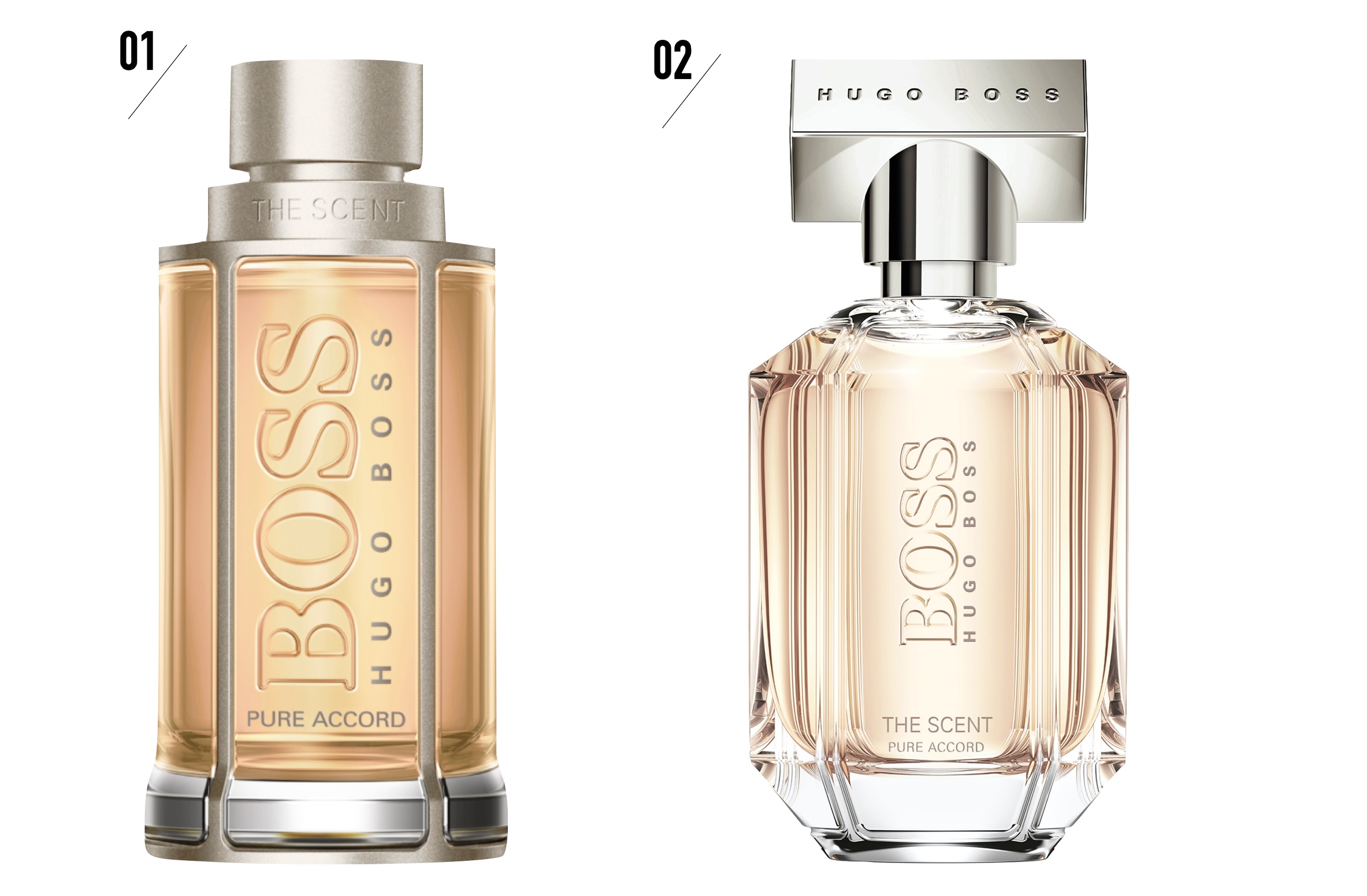 Boss The Scent Pure Accord Coty reveals fragrance duo to mark