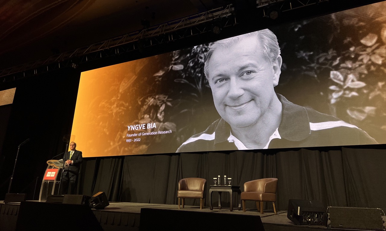 Mortensen paid tribute to Generation Research Founder Yngve Bia who passed in December, 2022. He says, “His passing deprived us of a thoughtful, generous man and a true pioneer who played a vital part in our industry’s development”. 