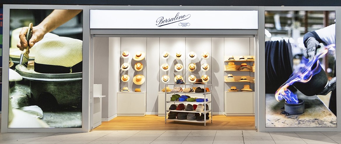 Borsalino steps up monobrand development with Rome Fiumicino