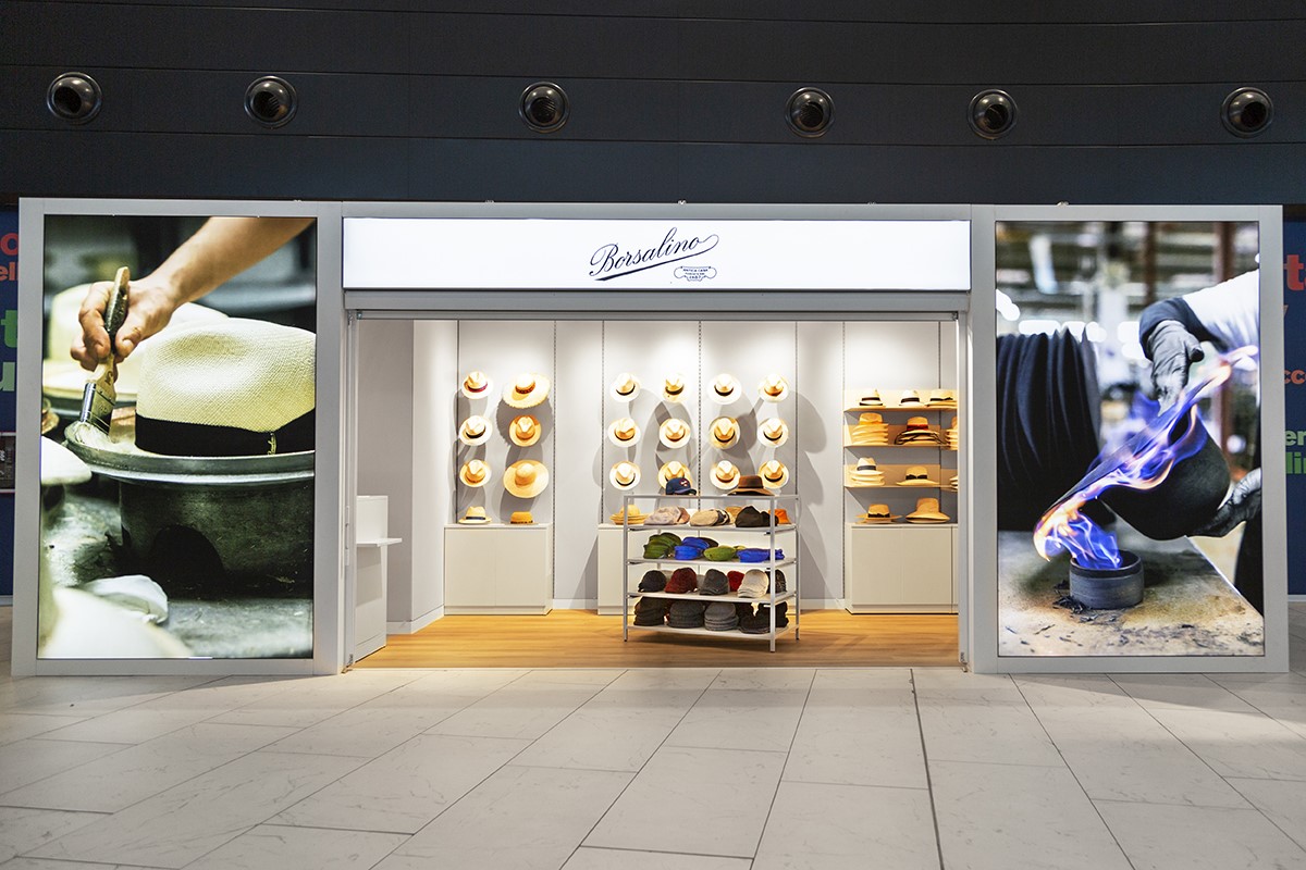 Borsalino steps up monobrand development with Rome Fiumicino