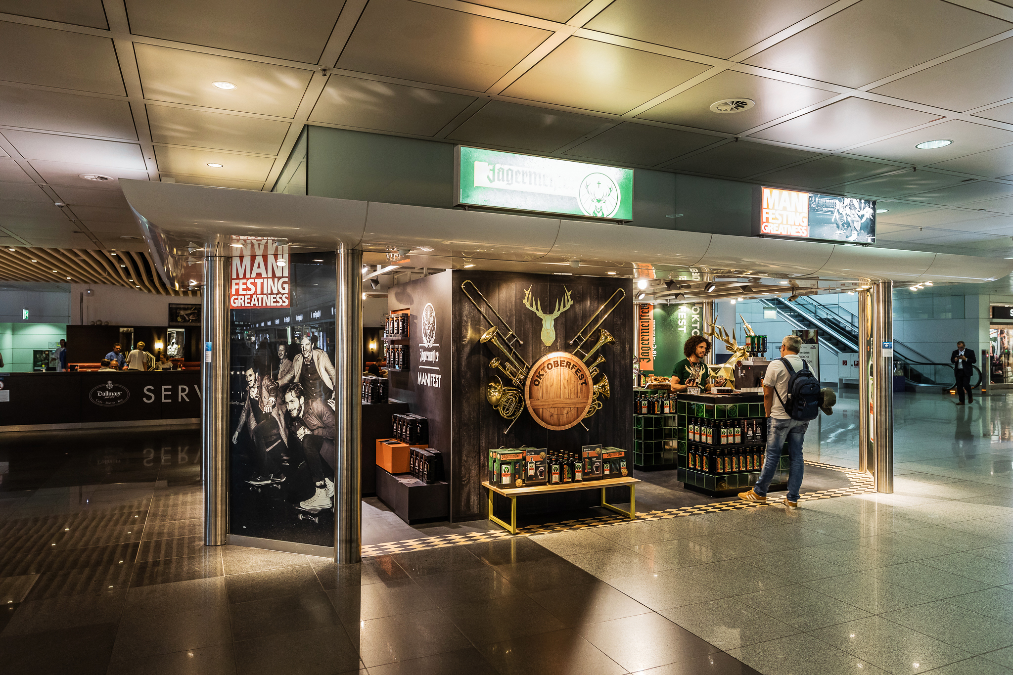 Jaegermeister pop-up store Munich airport Oktoberfest 2018