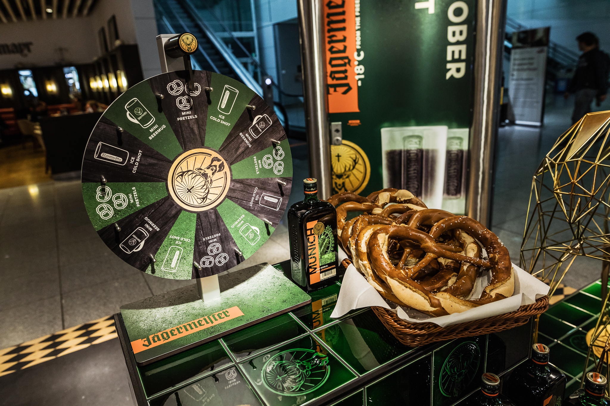 Jaegermeister pop-up store Munich airport Oktoberfest 2018