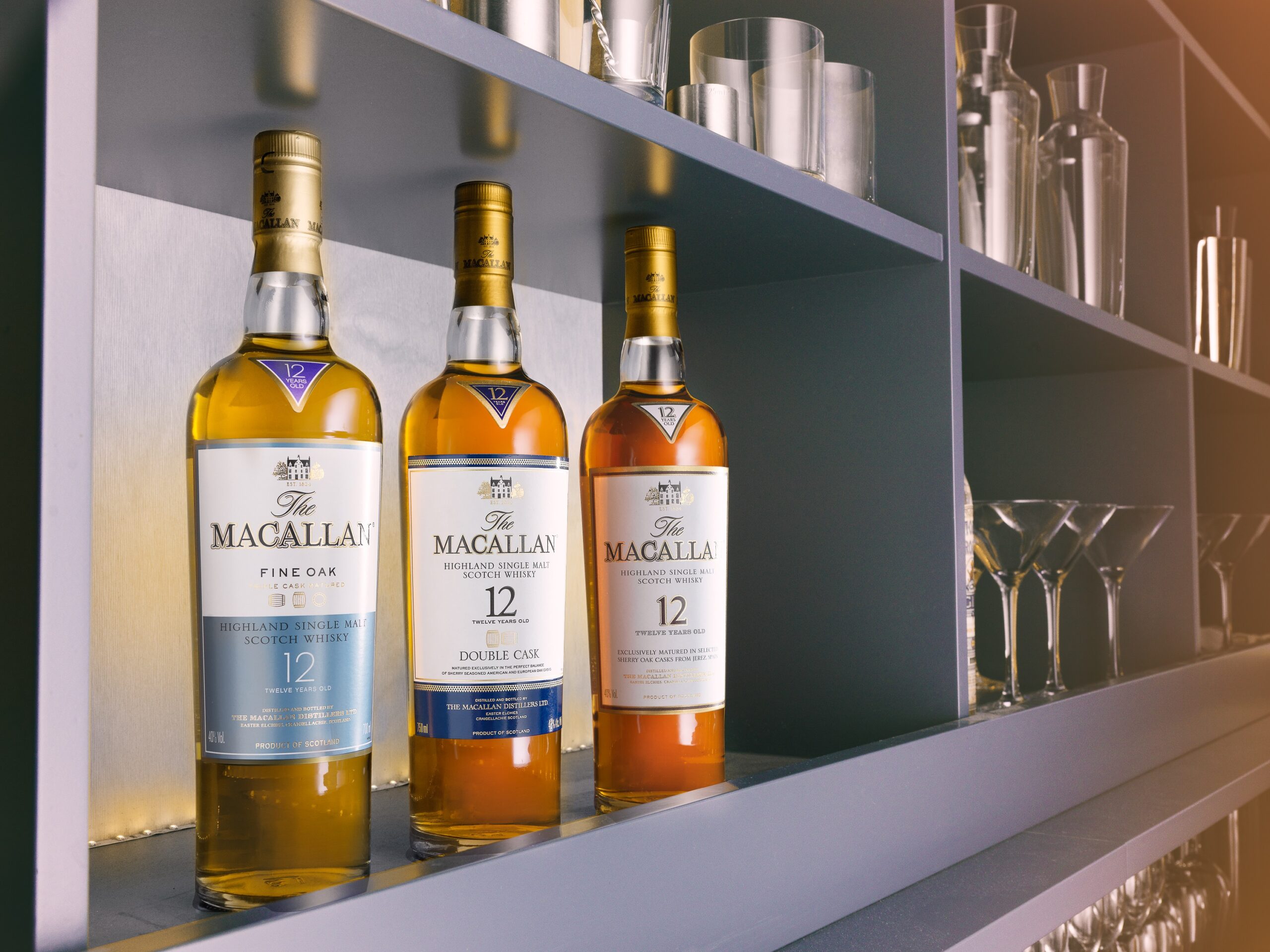 The Macallan 12 year old trio