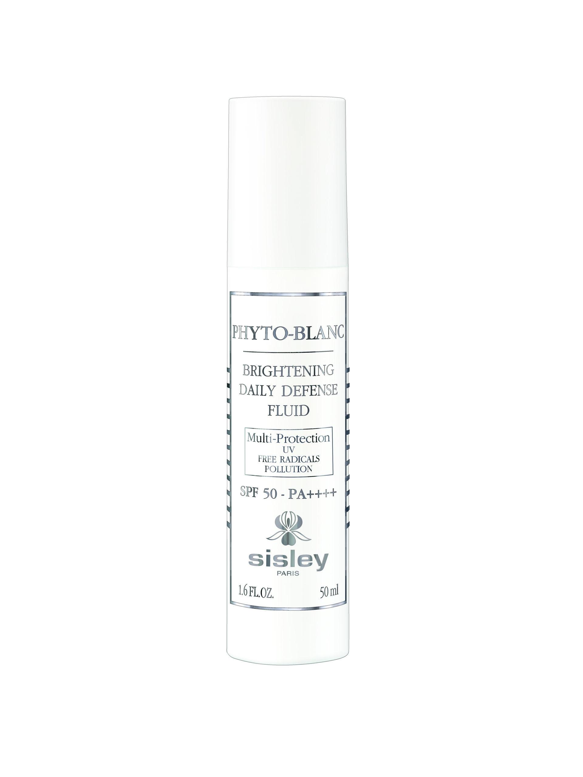 Phyto-Blanc Brightening Daily Defense Fluid: designed to be applied to face and neck morning and night as the last step in the skincare routine before make-up 