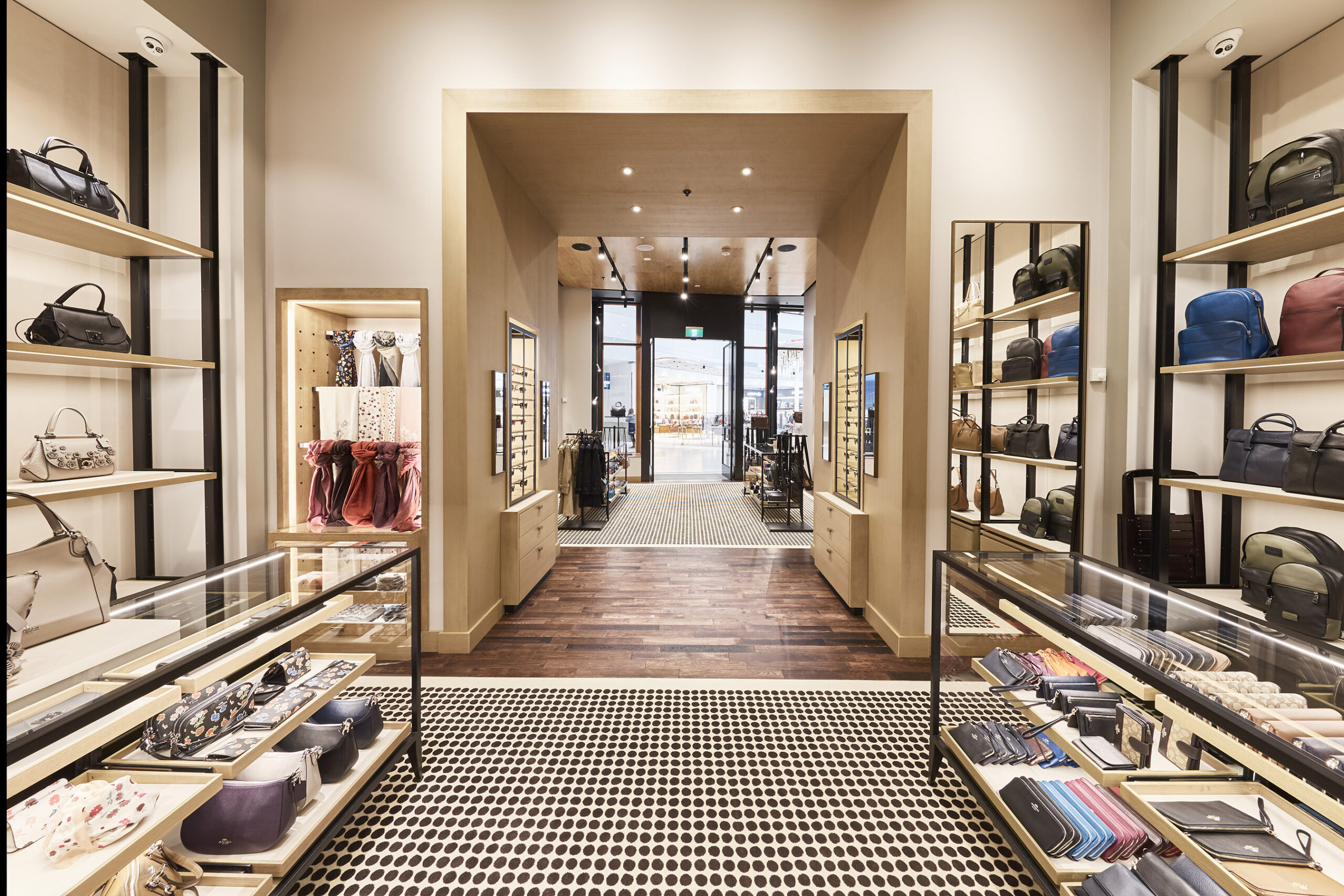 Coach at Sydney Airport's T1 fashion precinct interior