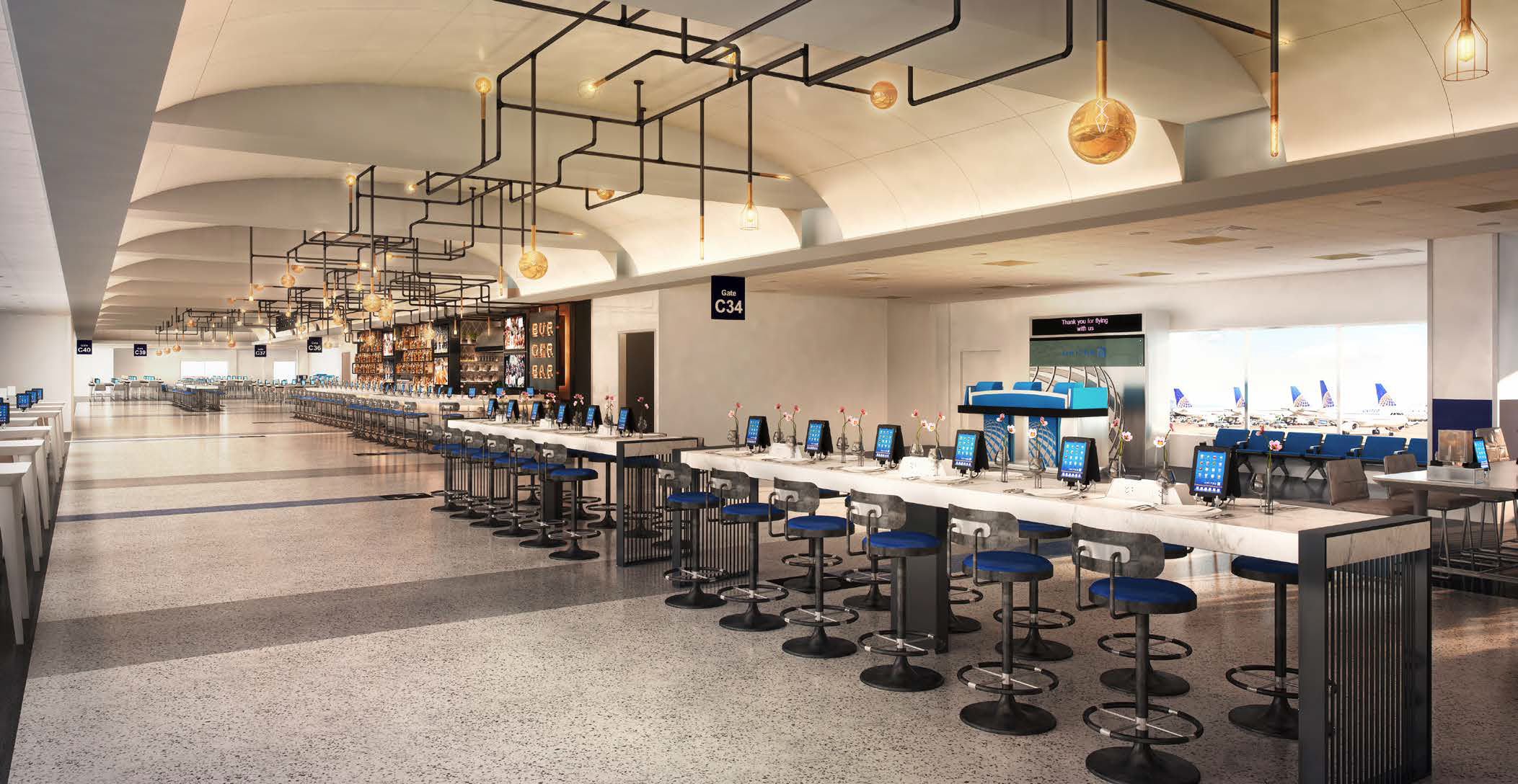 IAH TC-South Burger Bar - View 1