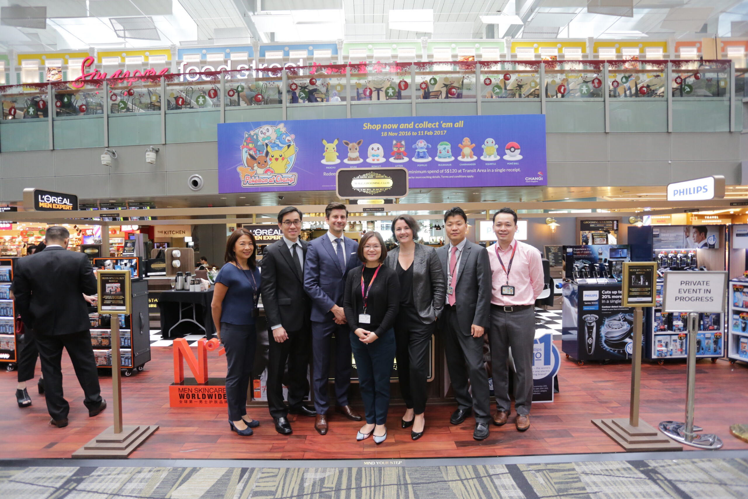 Changi Airport Group, Philips, L’Oréal teams at the official launch of the Male Grooming Club