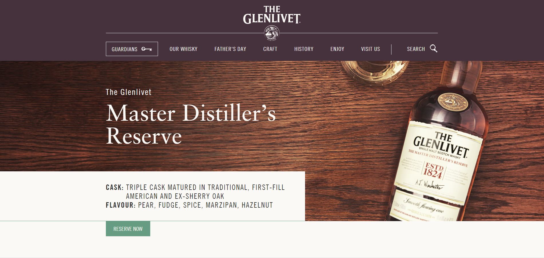 the-glenlivet-reserve-collect-website