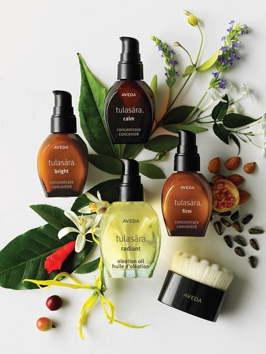 Aveda’s Tulasara Radiant Facial Dry Brush and Radiant Oleation Oil are available at Aveda travel retail locations in Asia Pacific. The three Tulasara Concentrates are available worldwide