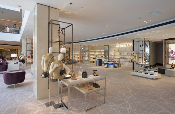 With over 50 men’s and women’s shoe brands across two floors, including exclusive-to-Macau brands such as Aquazzura and Rupert Sanderson, the shoe hall is the largest shoe floor in Hong Kong and Macau and a destination