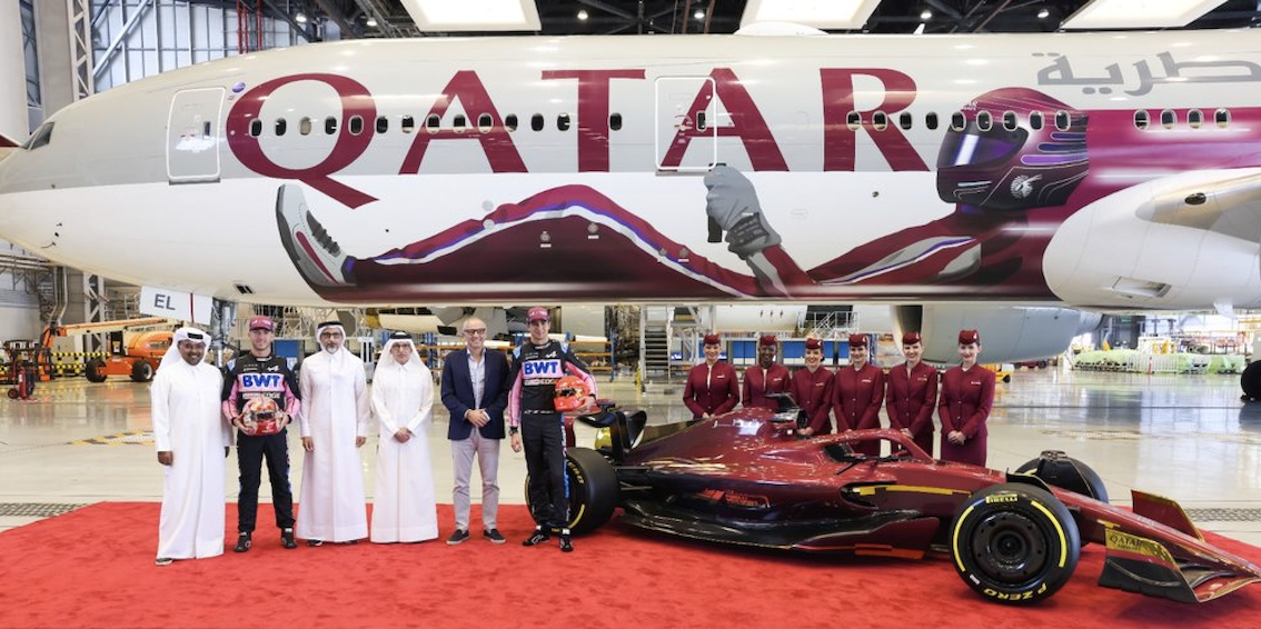 Qatar Airways and BWT Alpine F1 Team Count Down to the Qatar Airways Qatar  Grand Prix 2023