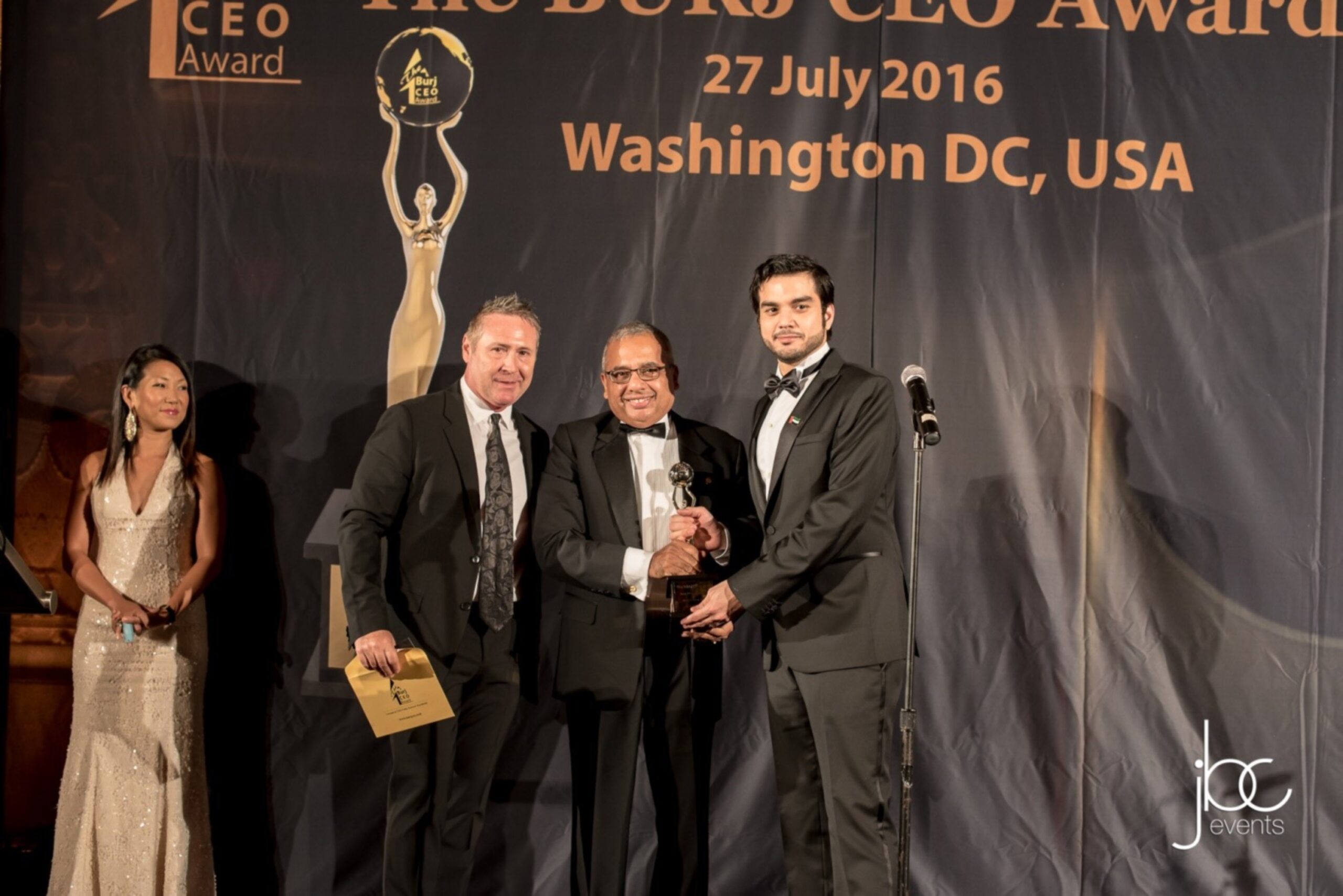 Proud moment: Dubai Duty Free Chief Operating Officer Ramesh Cidambi, accepts the award