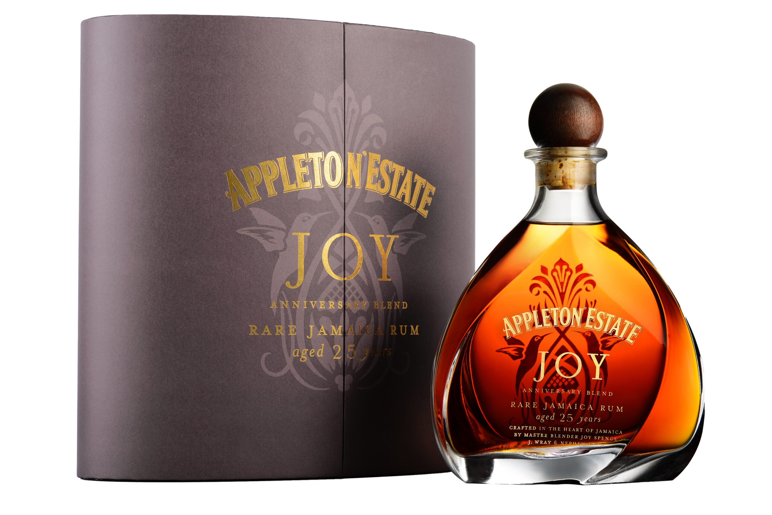 Appleton Estate - Joy Spence Anniversary Bottle & Canister on White